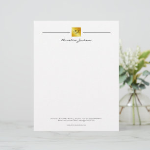 Papel Timbrado Simples Marca Profissional para Negócios
