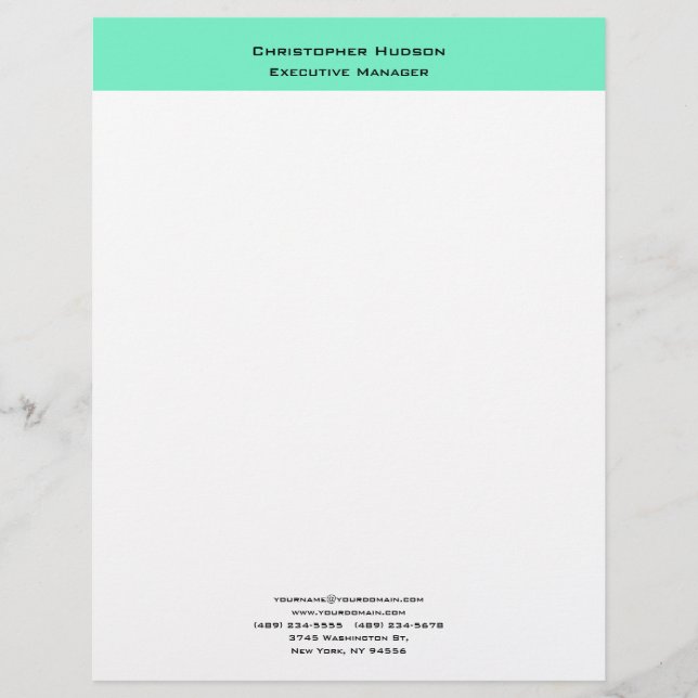 Papel Timbrado Simples Simples e Moderno Profissional (Frente)