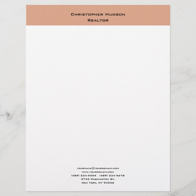 Papel Timbrado Simples Simples e Moderno Profissional (Frente)