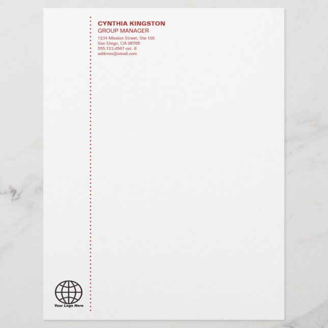 Papel Timbrado Simplesmente vinho profissional tinto sua empresa  (Frente)