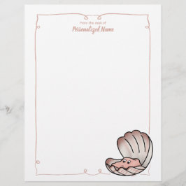 Papel Timbrado Skylar Scallop Unline