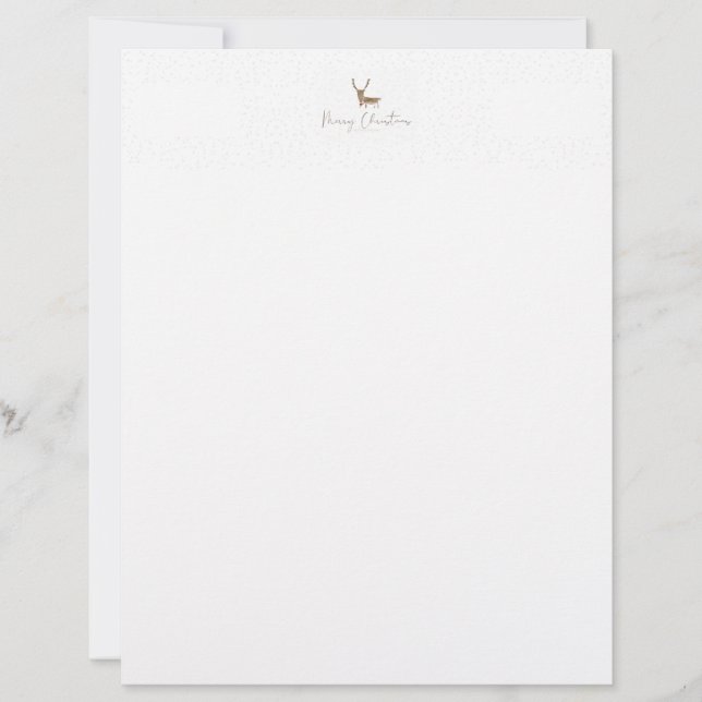 Papel Timbrado SlipperyJoe Merry Christmas rendeer red-nose (Frente)