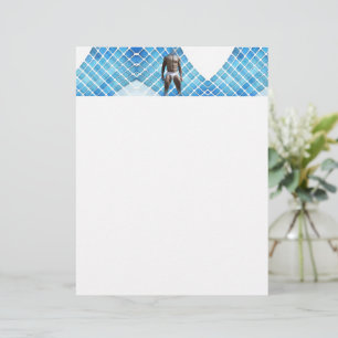 Papel Timbrado SlipperyJoe's homem musculoso abdômen tanquinho br