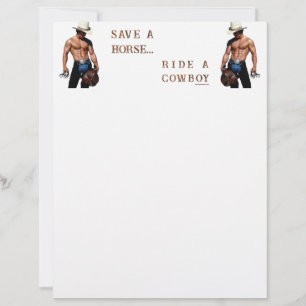 Papel Timbrado SlipperyJoe's salva cavalgada de cavalo chapéu de