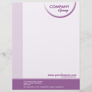 Papel Timbrado Sombra Crescente - Tom Roxo