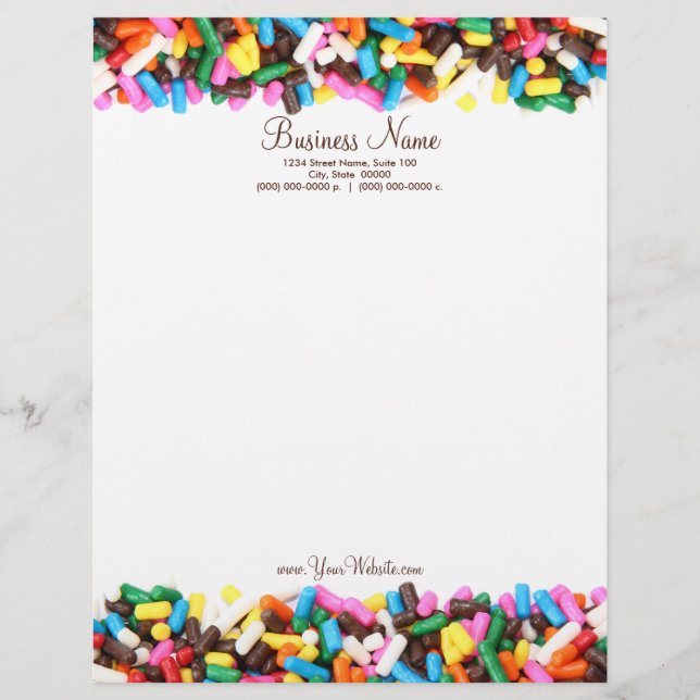 Papel Timbrado Sprinkles Letterhead (Frente)