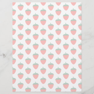 Papel Timbrado Strawberry Berry Fruta Red Fazenda Summer Produz
