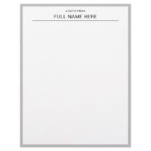 Stylish Personalized Letterhead for Thoughtful Mes