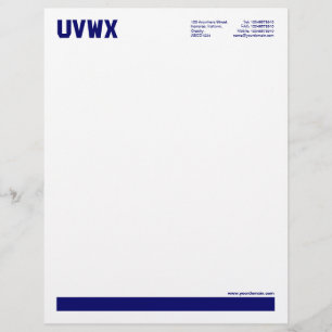 Papel Timbrado Sublinhado - Azul Profundo do Marinho