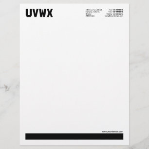 Papel Timbrado Sublinhado - Preto