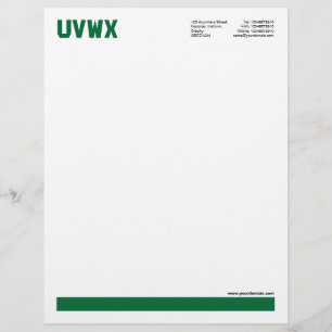 Papel Timbrado Sublinhado - Verde Floresta