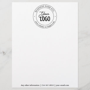 Papel Timbrado Substituição fácil de logotipos e texto persona