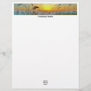 Papel Timbrado Sunset Beach Letterhead