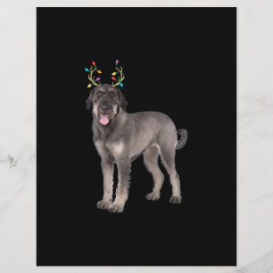 Papel Timbrado suor de cachorro gigante de rena schnauzer