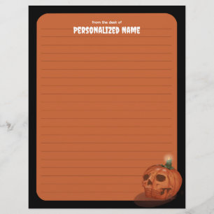 Papel Timbrado Suspiros De Outono - Laranja - Vidro
