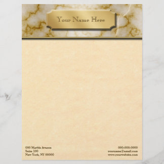 Papel Timbrado Tan e mármore branco
