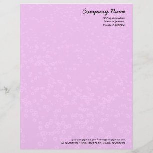 Papel Timbrado Tapete de margarida - rosa pálido