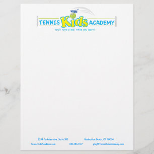 Papel Timbrado Tênis Kids, modelo personalizado da Academia