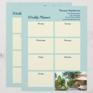 Papel Timbrado Terrace do Planador Semanal da Manor House York