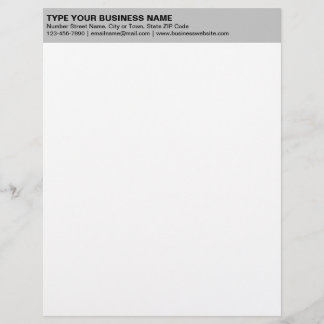 Papel Timbrado Textos simples alinhados à esquerda na posição das