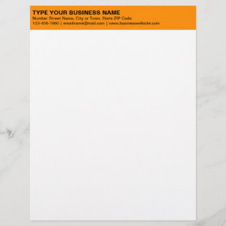 Papel Timbrado Textos simples alinhados à esquerda no cabeçalho l