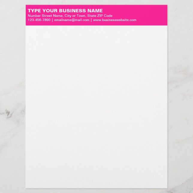 Papel Timbrado Textos simples alinhados à esquerda no cabeçalho r (Frente)