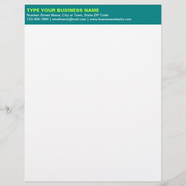 Papel Timbrado Textos simples alinhados à esquerda no cabeçalho v (Frente)