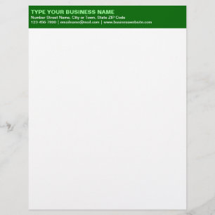 Papel Timbrado Textos simples alinhados à esquerda no cabeçalho v