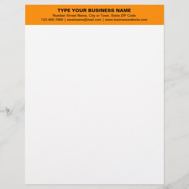 Papel Timbrado Textos simples alinhados ao centro no cabeçalho la (Frente)