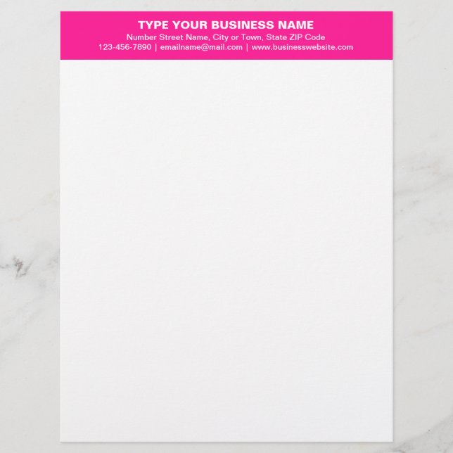 Papel Timbrado Textos simples alinhados ao centro no cabeçalho ro (Frente)