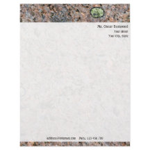 Textura pessoal da rocha com endereço do remetente