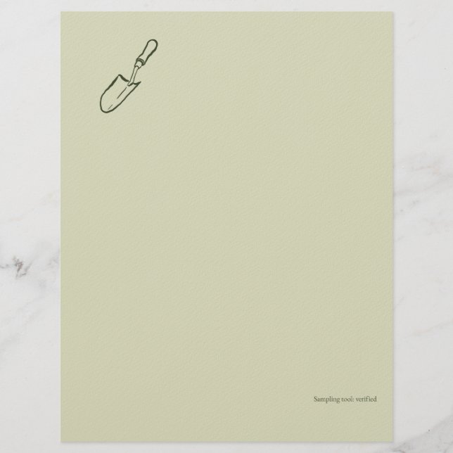Papel Timbrado The Trowel -Botanists Pause- Minimalist (Frente)
