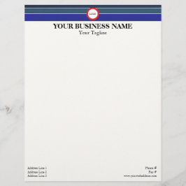 Papel Timbrado Three Blue Lines