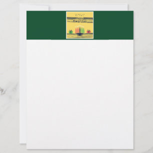 Papel Timbrado Tono caloroso e comemorativo do Kwanzaa da Slipper