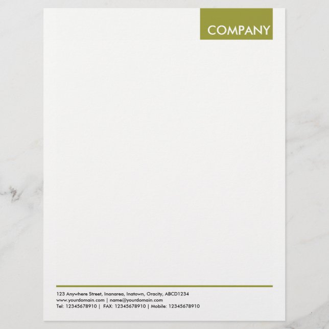 Papel Timbrado Top Tag - Oliva (Frente)