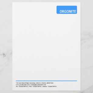 Papel Timbrado Top Tag v3 - Azul 3399FF