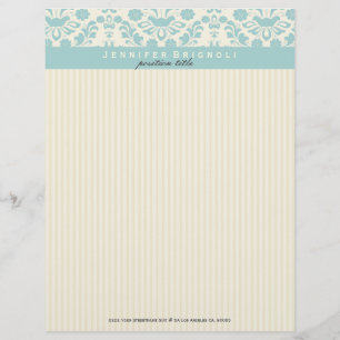 Papel Timbrado Torneiras Azuis De Pastel E Grelhas De Cerco