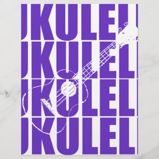 Papel Timbrado Ukulele Violeta