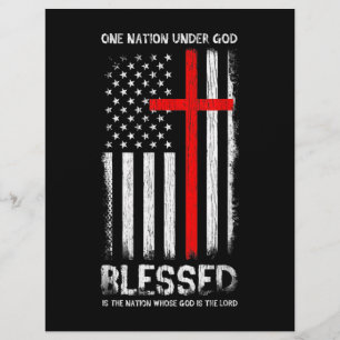 Papel Timbrado Uma nação sob Deus EUA Patriot Veteran