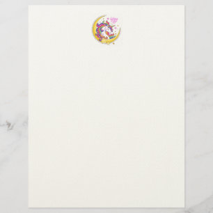 Papel Timbrado Unicorn Magic Letterhead