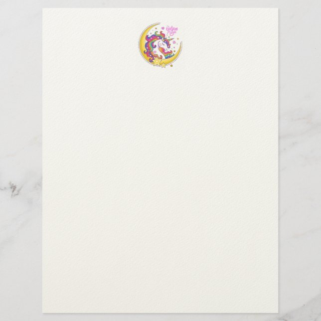 Papel Timbrado Unicorn Magic Letterhead (Frente)