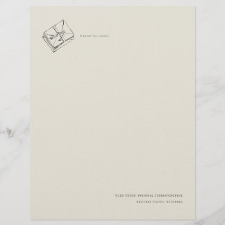 Papel Timbrado Unsent Letter- Jane Austen Inspired Letterhead