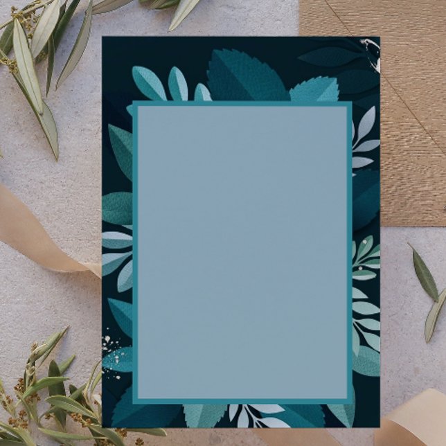 Papel Timbrado Verde Escuro Elegante (Criador carregado)