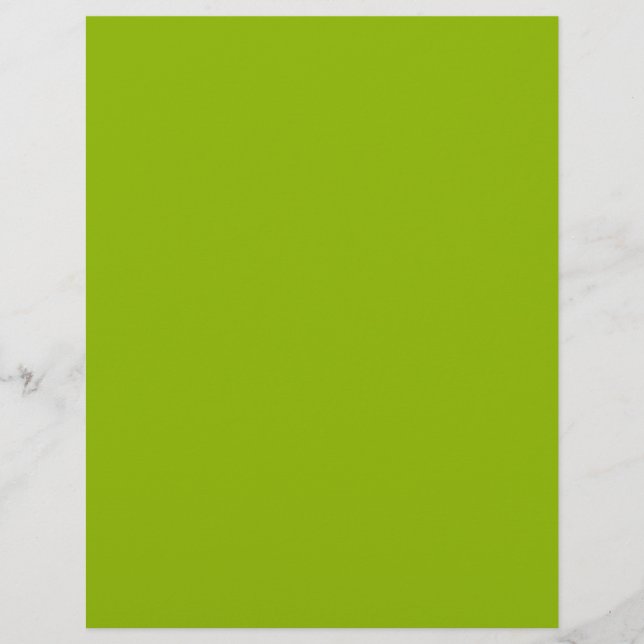 Papel Timbrado Verde-maçã (cor sólida)  (Frente)