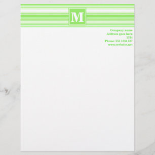 Papel Timbrado Verdes limões monogramas