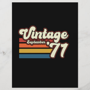 Papel Timbrado Vintage 1971 50th Birthday