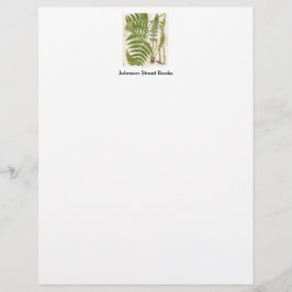 Papel Timbrado Vintage Botanical Page - Fern