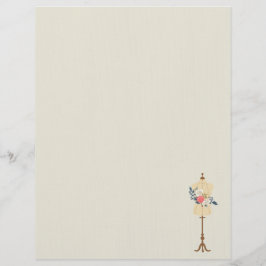 Papel Timbrado Vintage Floral