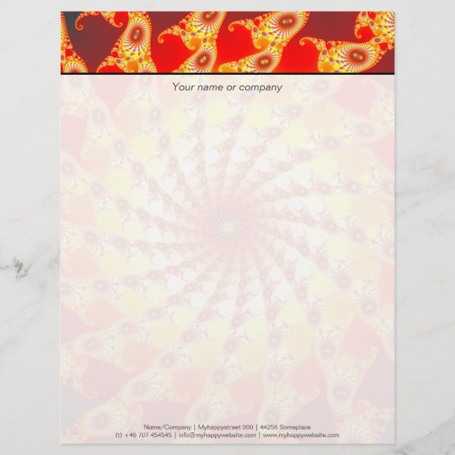 Papel Timbrado Web Of Fire (Frente)