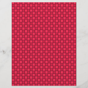 Papel Timbrado Xadrez Preto Vermelho
